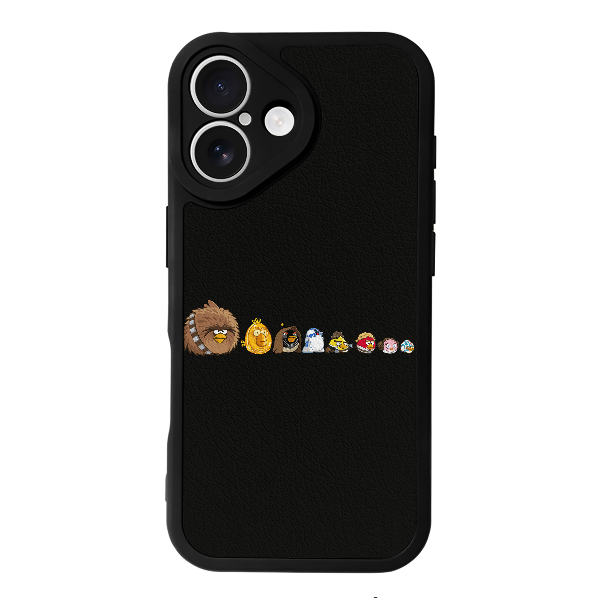 （画像用） Angry Birds アングリーバード 【iPhone 16シリーズ対応】シリコンスマホケース（レザー調） 材質：シリコン